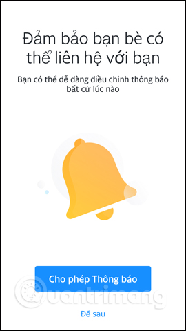 Nhận thông báo