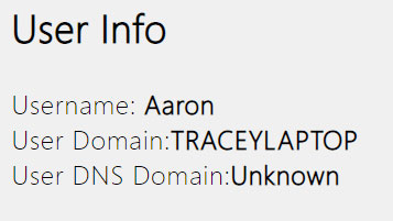 thông tin về người dùng