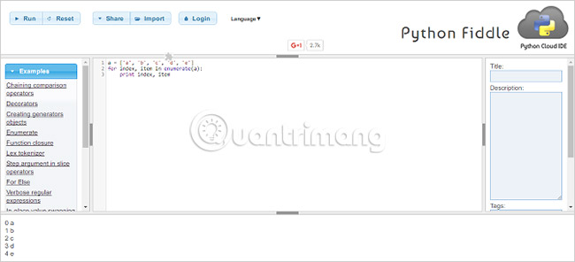 Code Python Trên Trình Duyệt Với Các Trình Thông Dịch Python Trực Tuyến ...