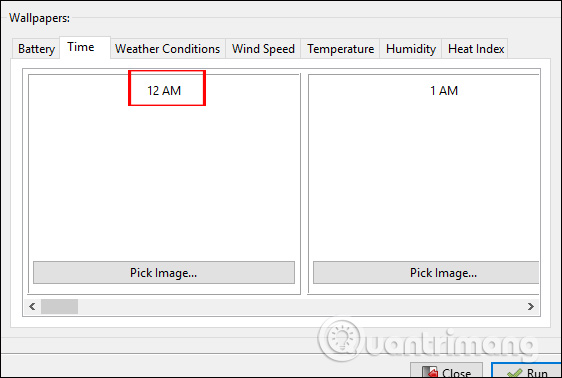 Đổi hình nền theo thời gian