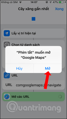 Truy cập Google Maps