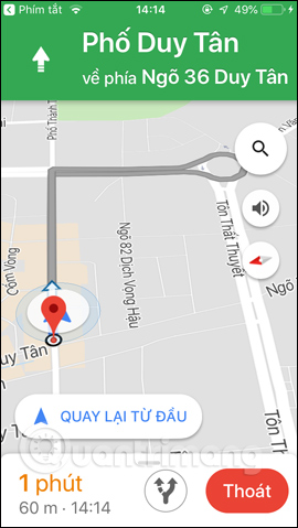 Hướng di chuyển