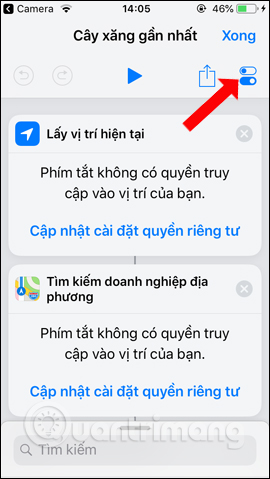 Cài đặt phím tắt