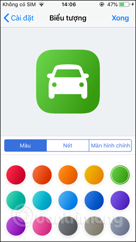 Đổi biểu tượng