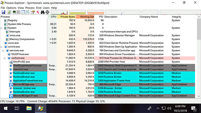 Các quy trình chạy trên máy tính