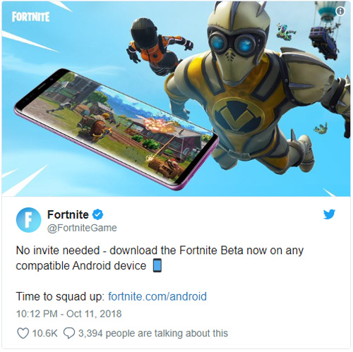 Fortnite dành cho Android