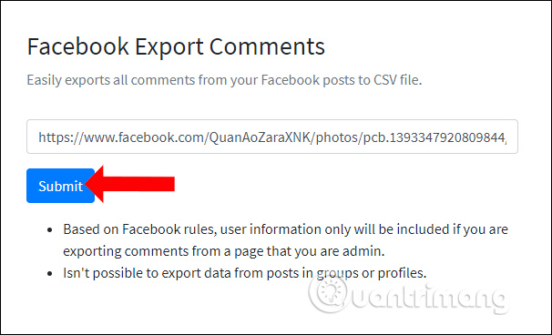 Cách xuất bình luận Fanpage Facebook thành file Excel - Ảnh minh hoạ 5