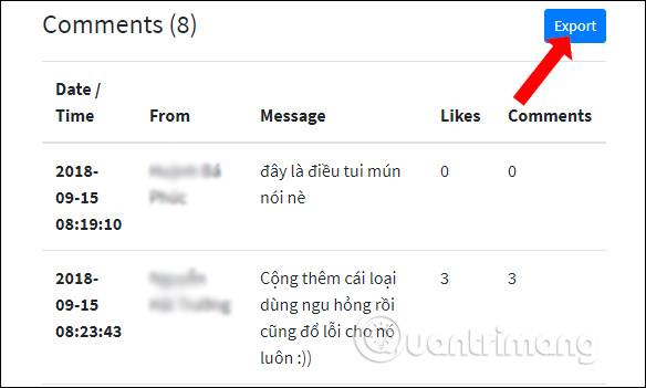 Cách xuất bình luận Fanpage Facebook thành file Excel - Ảnh minh hoạ 6
