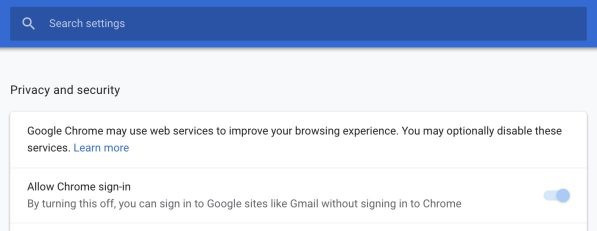 Trình duyệt sẽ tự động đồng bộ hóa dữ liệu của người dùng