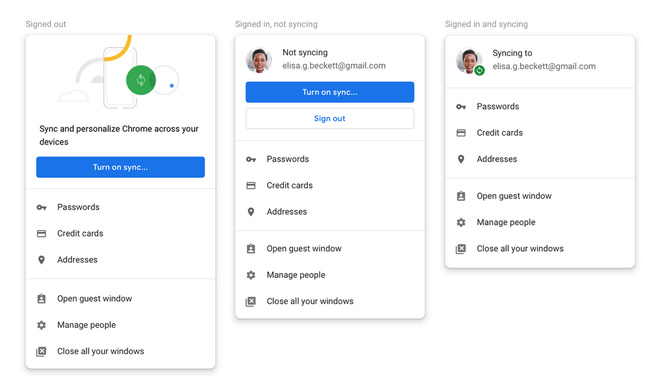 Allow Chrome sign-in