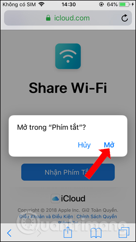 Cách chia sẻ WiFi trên iPhone không cần mật khẩu