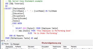 Hàm CASE trong SQL Server