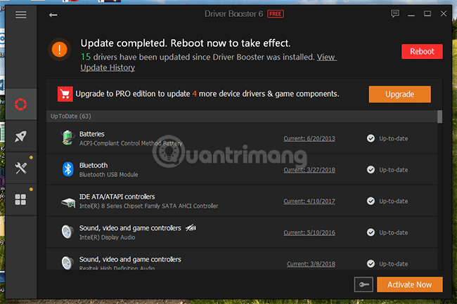Các driver đã được cập nhật