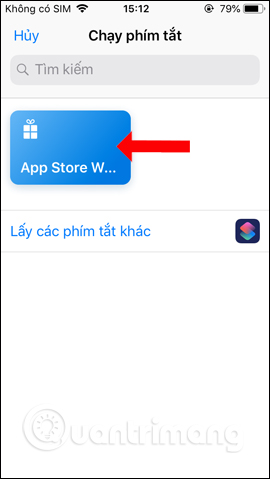 Chọn App Store Wallpaper