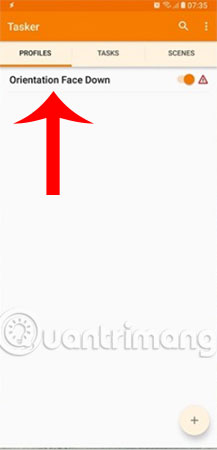 Orientaion Face Down