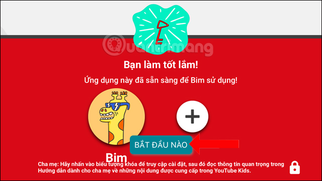 Sử dụng YouTube Kids