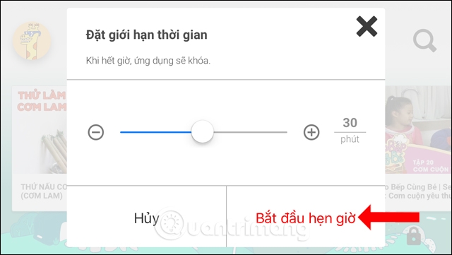 Hẹn giờ xem video
