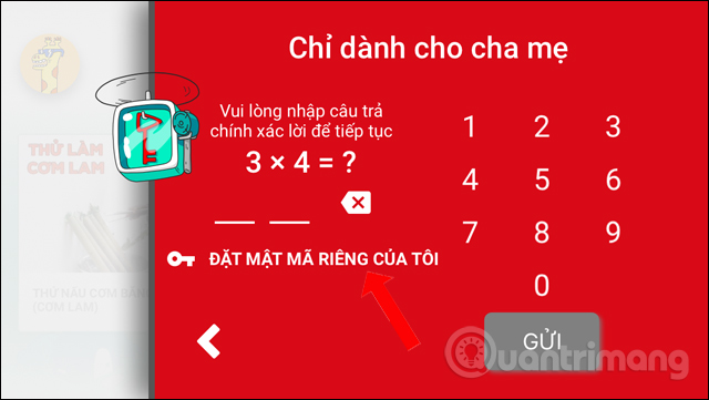 Đặt mật khẩu