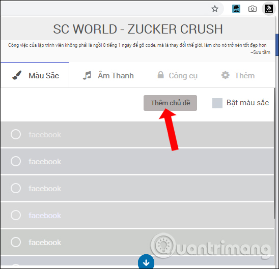 Cách tùy biến giao diện Facebook bằng SC World - Ảnh minh hoạ 2