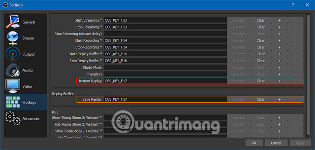 Cách thiết lập tính năng Instant Replay trong OBS Studio