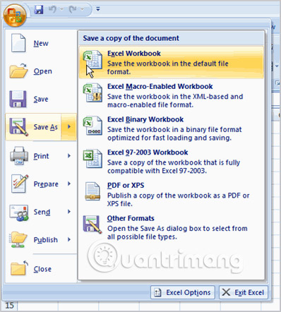MS Excel 2007 - Bài 3: Làm việc với Workbook - Ảnh minh hoạ 10