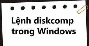 Lệnh diskcomp trong Windows