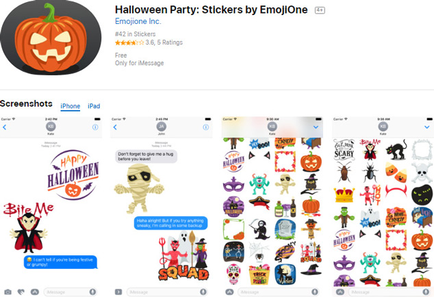 Halloween Party: Stickers by EmojiOne