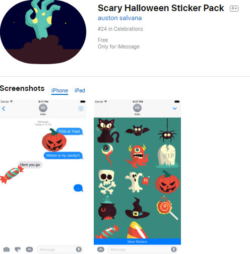 Scary Halloween Sticker Pack