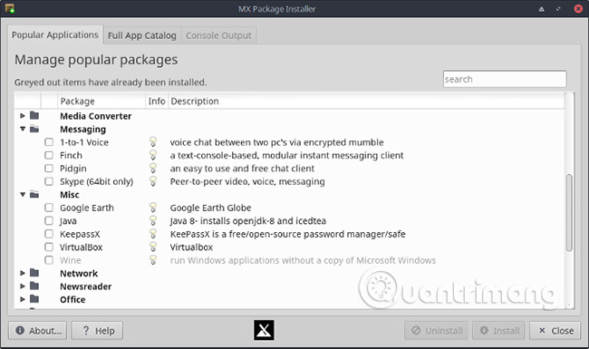 Các ứng dụng Windows quen thuộc