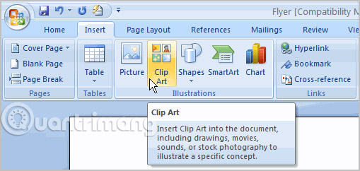 Bài 23: Chèn Clip Art