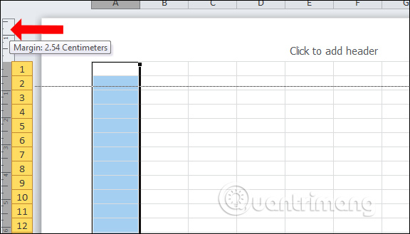 Cách hiển thị thanh Ruler trong Excel - Ảnh minh hoạ 5