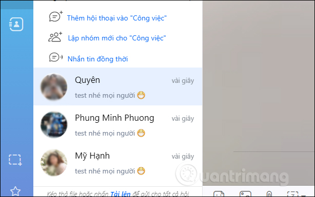 Gửi tin nhắn cùng lúc