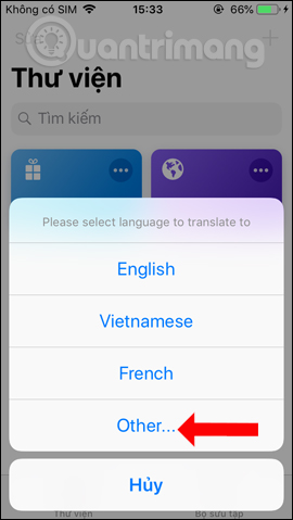 Add translation language