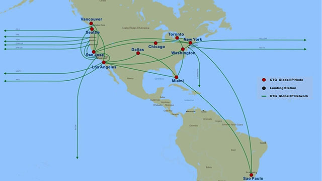 Các điểm CTG IP tại Mỹ và Canada
