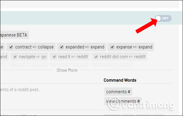 Vô hiệu hóa nhóm lệnh