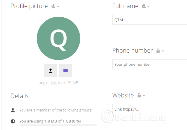 Thông tin tài khoản