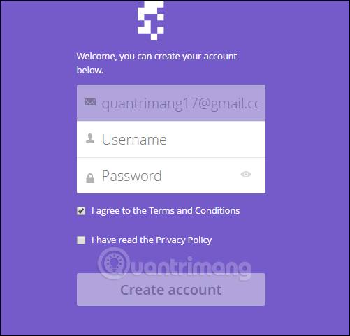 Nhập tên tài khoản