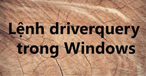 Lệnh driverquery trong Windows