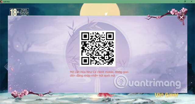 Quét mã QR Liệt Hỏa VNG