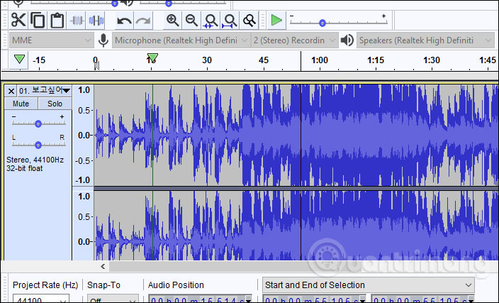 Chọn bài hát chỉnh sửa