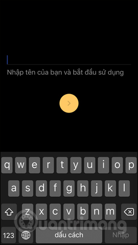 Nhập tên người dùng