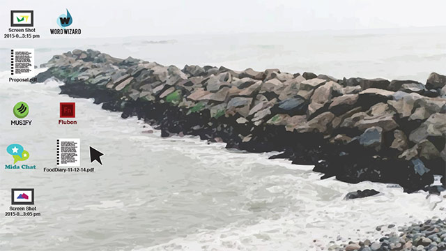 Các biểu tượng (icon) hiển thị trên màn hình chính