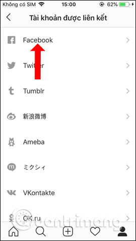 Cách liên kết Instagram với Facebook - Ảnh minh hoạ 4