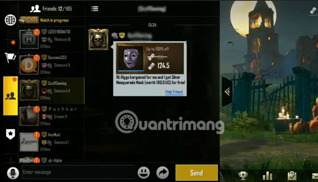 Danh sách lời mời được hỗ trợ PUBG Mobile 