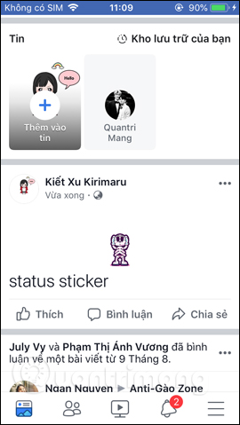 Cách đăng status Facebook bằng sticker - Ảnh minh hoạ 12