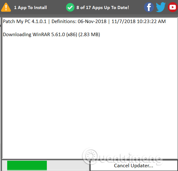 Quá trình nâng cấp phần mềm 