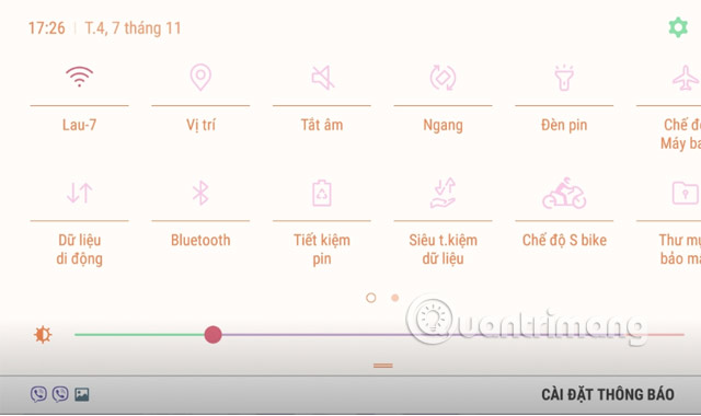 Màn hình ngang điện thoại Samsung