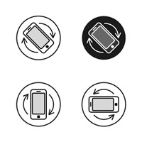 Cách xoay màn hình trên iPhone và Android