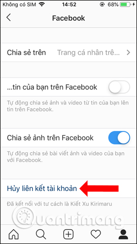 Unlink Facebook with Instagram