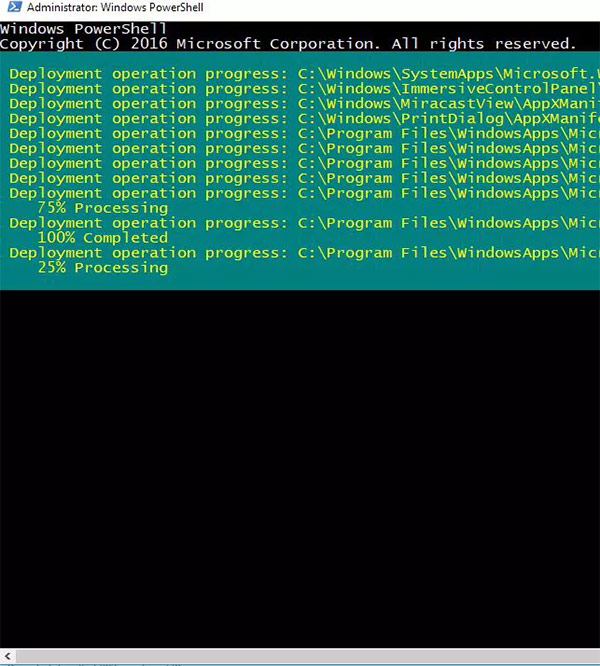 Cài đặt lại Cortana
